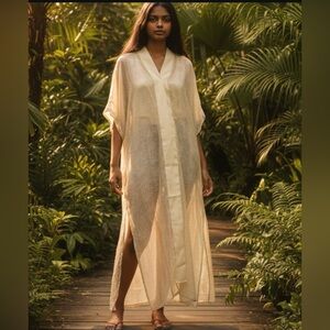 Vince Camuto Sand Geo Tie-Dye Caftan